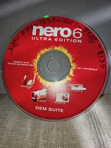 Nero 6 Ultra Edition All In One Media Solution Windows Disk + Key Serial Number - Picture 1 of 2