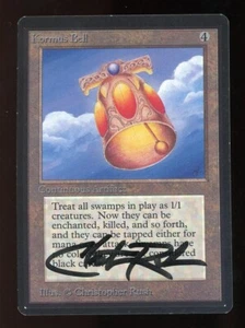 SIGNED 1993 Beta Kormus Bell ~ Vintage MTG/Magic ~ NEAR MINT condition - Imagen 1 de 2