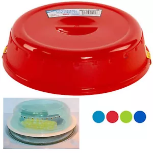 8 Pc Safe Dish Colors Splatter Lid Steam Vent 10" Plastic Microwave Plate Covers - Picture 1 of 1