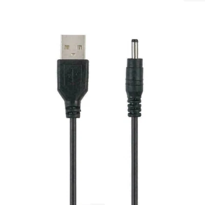 5V USB A to 5.5mm/ 3.5mm Barrel Jack Plug Male DC Power Charger AC Adapter Cable - Image 1 of 4
