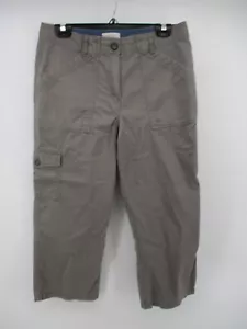 Van Heusen 8 Cargo Capri Pants 100% Cotton - Picture 1 of 12