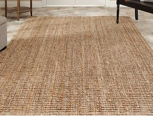 Homenmore Natural Hand Woven - Jute Indoor and Outdoor Rug 6' x 4' - Picture 1 of 4