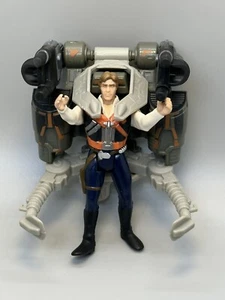 Figura de acción Kenner 1996 suelta Star Wars: Deluxe Han Solo Smuggler Flight Pack - Imagen 1 de 9