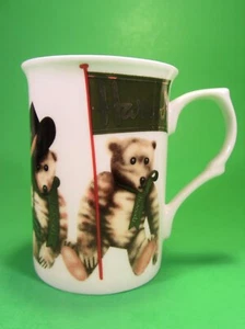 Taza de té de café Harrods Knightsbridge Teddy Bear Bone China 10 oz. Inglaterra - Imagen 1 de 8