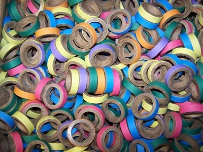 HERMAN1957 24 Thick Birdie Bagels Bird Toy Parts 1-3/4" Large Round Parrots Rabbits Chin's