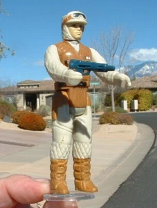 NICE Hoth Rebel Soldier ORIGINAL WEAPON PAINTED BOOTS Vintage 1980 Star Wars - Picture 1 of 4