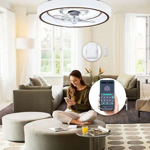 TAUS LED Ceiling Fan with Light Remote &APP Control Bedroom Ceiling Fan Light