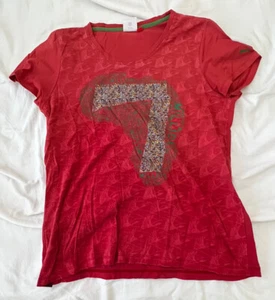 PUMA Africa Womens Red 7 Million Continent T Shirt Size XL - Picture 1 of 7
