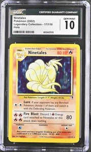 Tarjeta Holo Pokemon CGC 10 Ninetales 2002 Legendary (Colección) 17/110 - Imagen 1 de 2