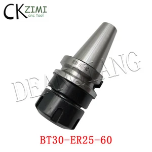 1×BT30-ER25-60 M12 Thread BT30 ER25 CNC Milling Cutter Tool Collet Chuck Holder - Picture 1 of 6