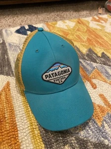Patagonia P-6 Logo Lo Pro Azul Para hombres Camionero Sombrero Snapback - Imagen 1 de 3