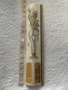 Mad Mad Men Match Maidens On Worlds Largest Giant Girlie Matchbook Unstruck #6 - Picture 1 of 17
