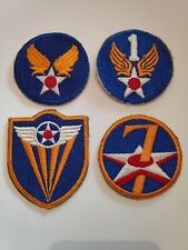 Lot 4 patches USAAF 1st 4th 7th Air Force- 100% ORIGINAL