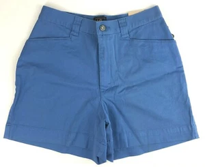 Lee Womens Shorts 6M Blue Stretch Riviera Plain Front 2 Pocket Mid Rise Cotton  - Picture 1 of 10