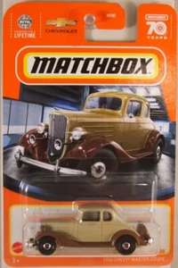 MATCHBOX #34 1934 Chevy Master Coupe, 2023 issue (NEW in BLISTER) - Picture 1 of 3