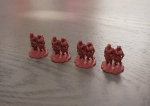 Catan: Dawn of Humankind | All 4 Red Progress Marker Miniatures | Official - Bild 1 von 6