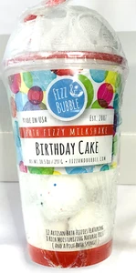 Baño de efervescencia y burbujas BOMBA batido gaseoso pastel de cumpleaños 12 efervescentes y puf nuevo - Imagen 1 de 3