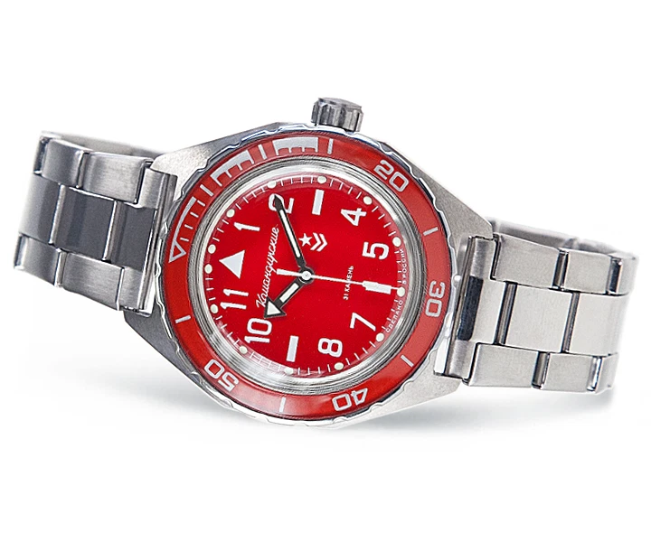Vostok Komandirskie Red Men's Watch - 650840