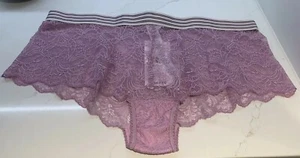 Hanky  Panky Lavender Lace Boy Shorts Size Large - Picture 1 of 6