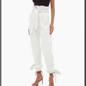 Re/Done x The Attico Paperbag Tie-Waist White High Rise Jean Pants Size 27 - Picture 1 of 6