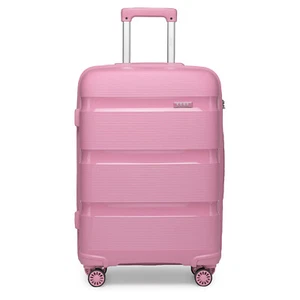 KONO 20/24 Inch Hard Shell PP Suitcase Hand Cabin Luggage With TSA Lock Luggage - Picture 1 of 12