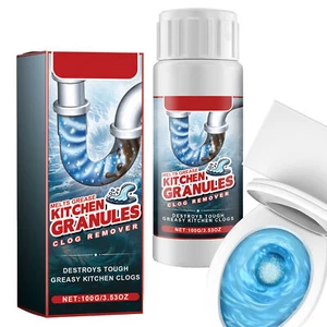 Drain Clog Remover -100g Safe Drain Cleaner For Shower Or Sink Drains Pipes - Picture 1 of 11