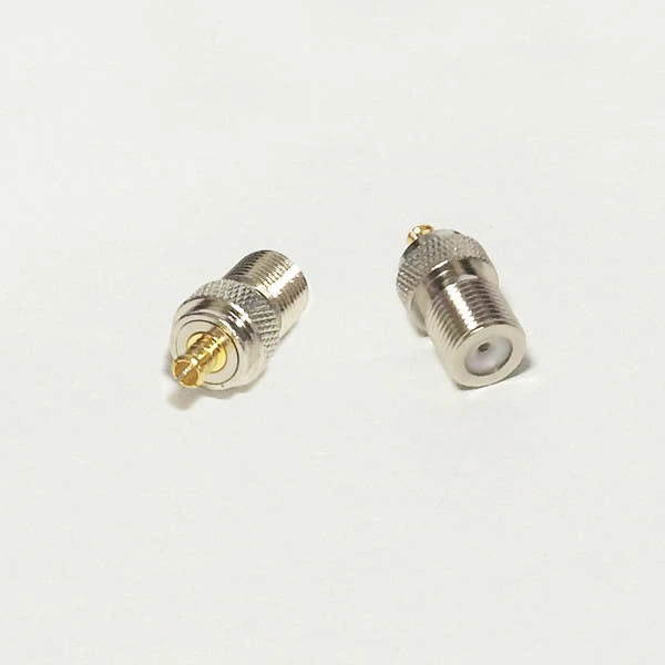 F type female to MCX male plug RF Coaxial Adapter connector Straight for TV - Image 1 of 4