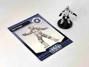 Star Wars Miniaturen IMPERIAL VERSCHRÄNKUNGEN Pfadfindertrooper #19/40 mit Karte - Bild 1 von 2