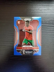 Nuno Mendes - 2022 Panini Prizm FIFA World Cup #180 - BLUE PRIZM RC #206/299 - Foto 1 di 2