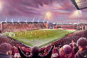 Bradford City, Valley Parade - A3 print - Picture 1 of 1