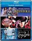 Blu Ray Movie Triple Feature  Beetle Juice Charlie And The Chocolate Factory