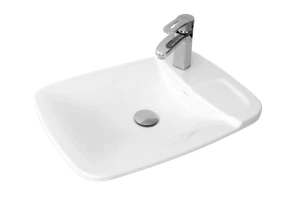 Vasque à Encastrer de Salle de Bain Plume Blanc - Imagen 1 de 4