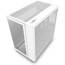 NZXT H9 Flow 2-Layer Middle Tower Gaming PC Case - White (‎CM-H91FW-01)