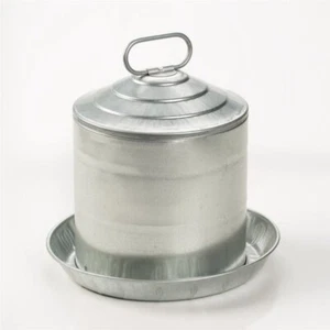 Little Giant 2 Gallon Galvanized Steel Poultry Chicken Water Fountain - Picture 1 of 2