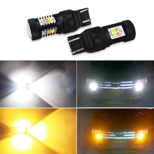 AUXITO 7443 7444 LED Turn Signal Light Switchback Amber White Bulbs For Chevy US - Picture 1 of 10