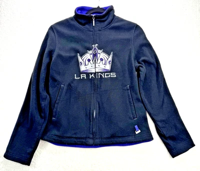 Suéter Reebok del equipo de hockey de los Angeles Kings de la NHL negro y púrpura talla S Foto 1 de 4