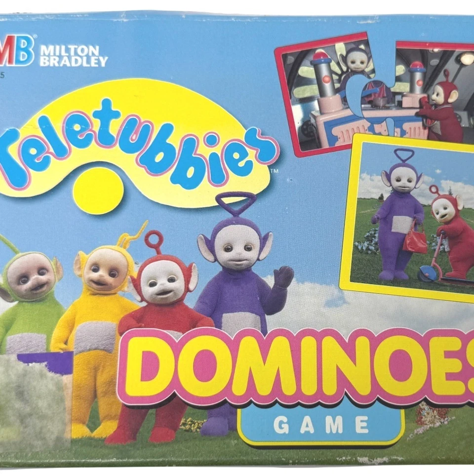 Teletubbies Dominoes Game Milton Bradley Matching Puzzle Vintage 1998 Complete - Image 1 of 4