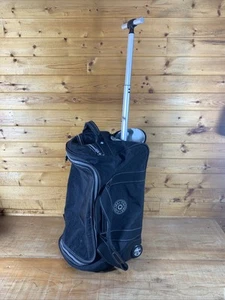 Kipling Black Rolling Luggage Travel Duffel Bag 21” - Picture 1 of 9