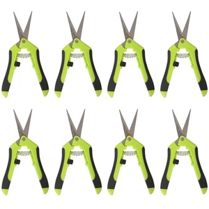 8 Pack 6.5 Inch Bud Trimming Scissors, Professional Stainless Steel Gardening... - Picture 1 of 5