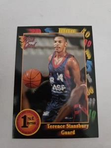 1992 AAA Sports Wild Card Basketball Card Terrence Stanbury 75 - Picture 1 of 2