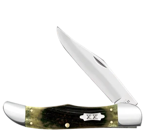 Custodia xx Coltelli Pieghevole Cacciatore Seghetto Verde Oliva 39234 Coltello Tascabile Inox - Foto 1 di 4
