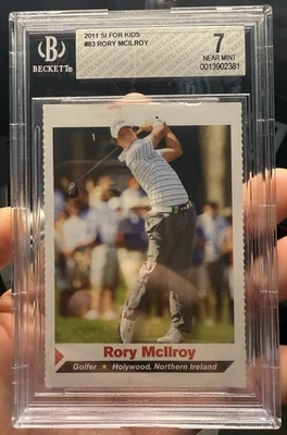 🔥Rory McIlroy 2011 Sports Illustrated for Kids SI Golf ROOKIE Tarjeta RC BGS 7 🔥 Foto 1 de 2