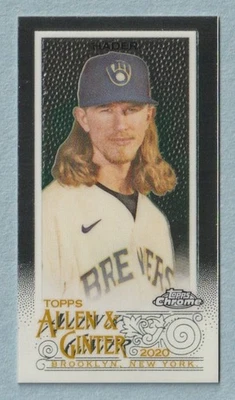 2020 Topps Allen and Ginter Chrome Mini #219 Josh Hader - Image 1 of 2