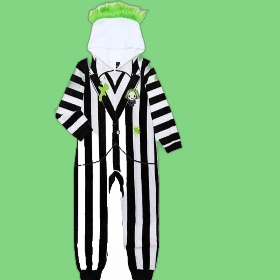 Beetlejuice Boys Union Suit 1pc Pajama Boys Size 6-7 s