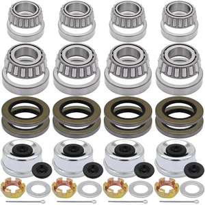 Boat Trailer Hub Bearings Kits 4 Sets Fits 25580 14125A 5200-7000lb Tandem Axles - Picture 1 of 8
