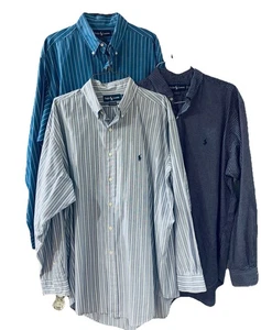 RALPH LAUREN 3er Set Herren Yarmouth Baumwolle Oberhemden 17 36/37 TOP - Bild 1 von 16