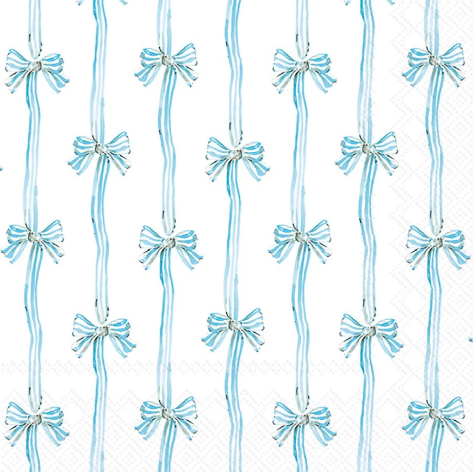 Blue Baby Toile Lunch Napkins 40 Count 3-Ply Party Napkins for Baby Shower - Image 1 of 1