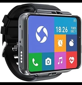2.88" Touch Screen 4G Smart Watch 9.0 Android/iOS Dual Camera - Black - NEW - Zdjęcie 1 z 13