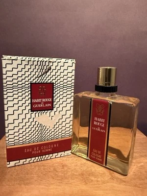 HABIT ROUGE DE GUERLAIN POUR HOMME 6 OZ Eau De Cologne Splash DE COLECCIÓN NUEVO EN CAJA RARO Foto 1 de 4