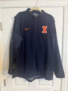Used Illinois Nike Full Zip Jacket. XL. Vented - Picture 1 of 5